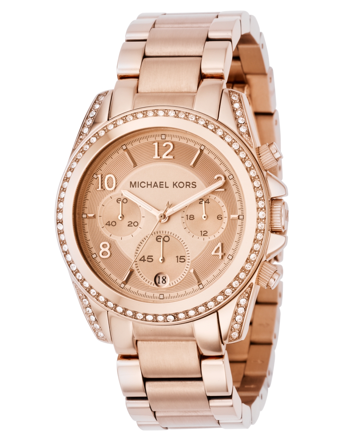 Michael Kors Women's Blair Rose Gold-tone Stainless Steel Bracelet Watch 41mm In No Color
