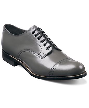 mens gray dress shoes Allure Shoe brown boots Grey Genuine Leather Lace-Up Dress