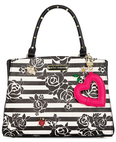 Betsey Johnson Floral Satchel, A Macy's Exclusive Style