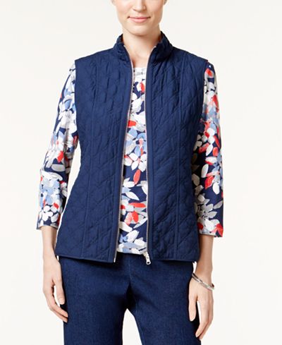 Alfred Dunner Uptown Girl Reversible Vest