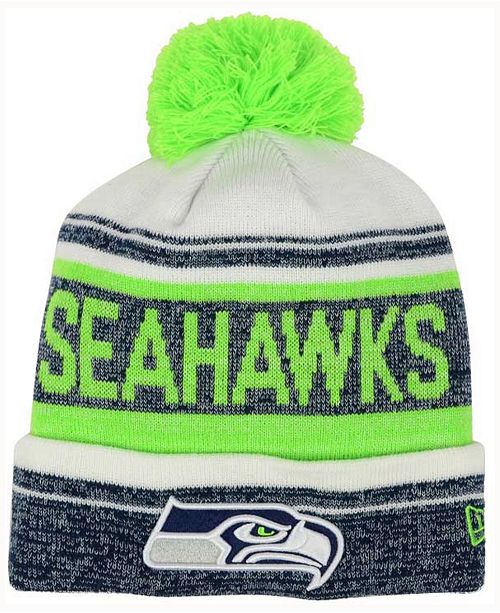 New Era Seattle Seahawks Snow Dayz Knit Hat Created For Macy S