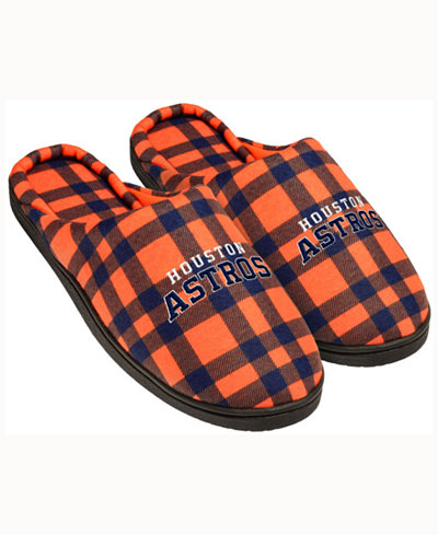 Forever Collectibles Houston Astros Flannel Slide Slippers