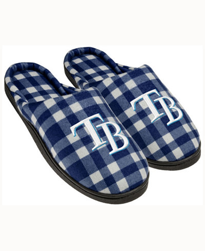 Forever Collectibles Tampa Bay Rays Flannel Slide Slippers
