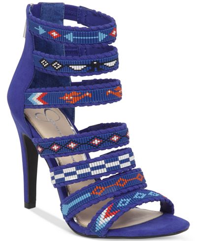 Jessica Simpson Erienne Beaded Strappy Dress Sandals