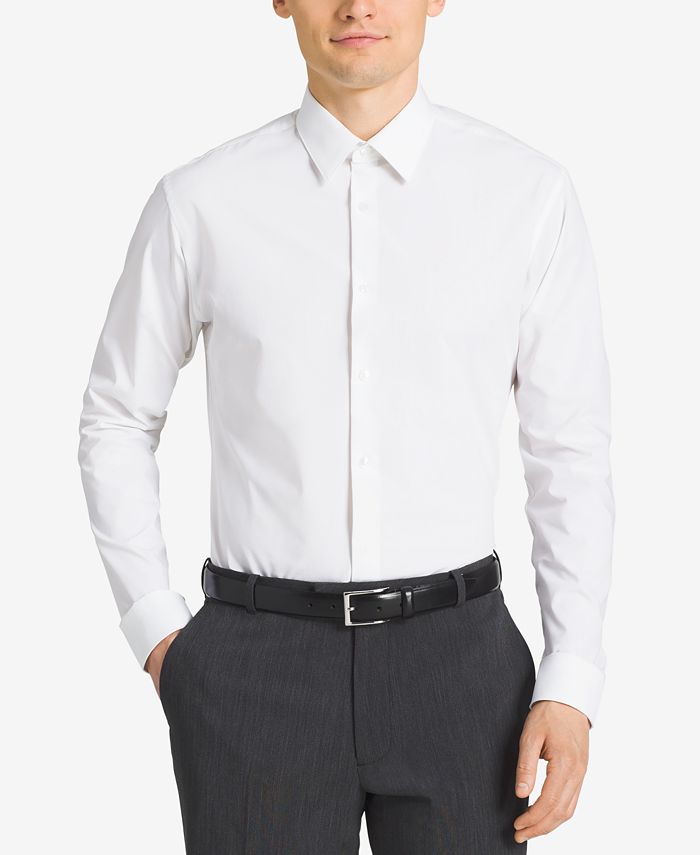 Calvin Klein Men's SlimFit NonIron Performance Spread Collar