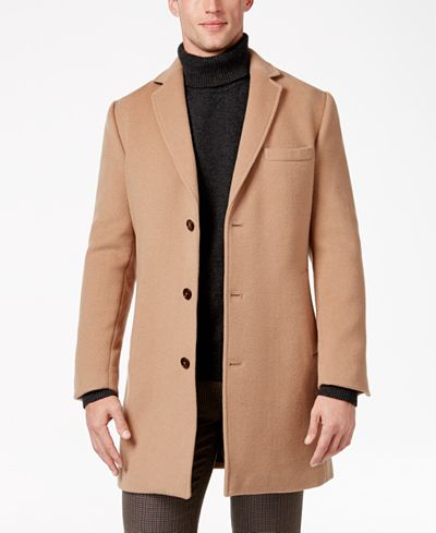 Tasso Elba Men's Wool Blend Top Coat, Only at Macy's