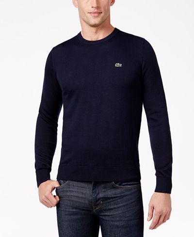 Lacoste Men's Textured Crew-Neck Sweater