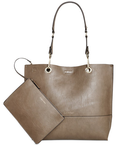 Calvin Klein Reversible Novelty Tote with Pouch