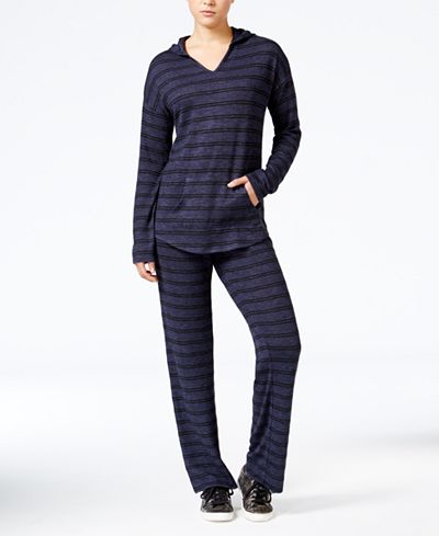 Hippie Rose Juniors' Striped Hoodie & Soft Pants