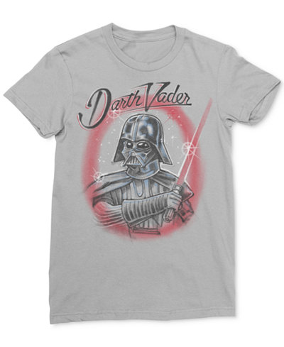 Mighty Fine Men's Star Wars Darth Vader Lightsaber Graphic-Print T-Shirt