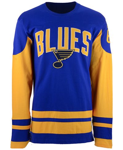 Old Time Hockey Men's St. Louis Blues Dufferin Hooded Long Sleeve T-Shirt