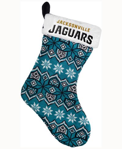 Forever Collectibles Jacksonville Jaguars Ugly Sweater Knit Team Stocking