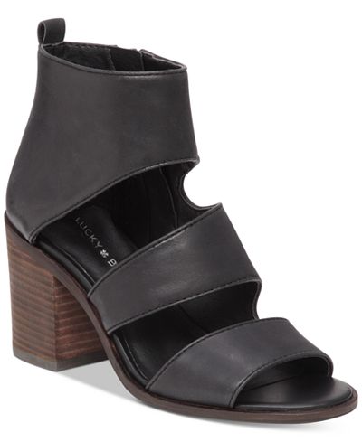 Lucky Brand Women's Kabott Cutout Block-Heel Sandals