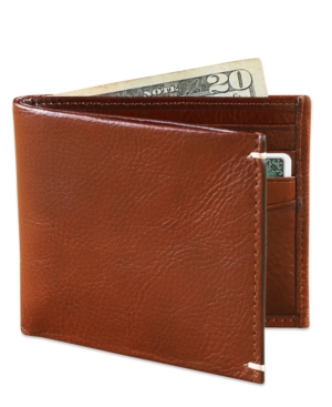 Tasso Elba Invecchiato Italian Leather Slim Billfold Wallet