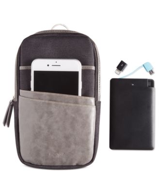 Buxton - Men's RFID Phone Pouch with Power Bank