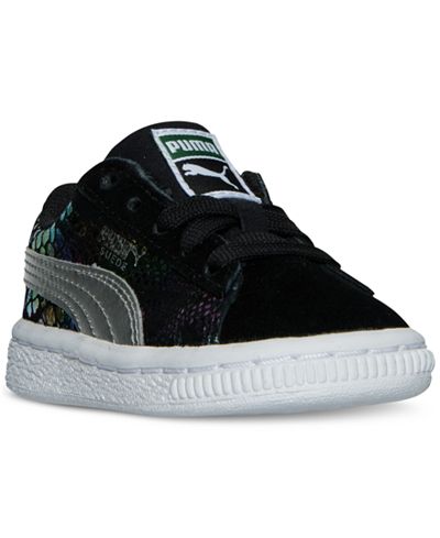 Puma Toddler Girls' Suede Sportlux Casual Sneakers from Finish Line