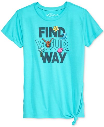 Disney's® Moana Graphic-Print T-Shirt, Big Girls (7-16)