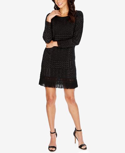 Lucky Brand Fringe Sweater Dress