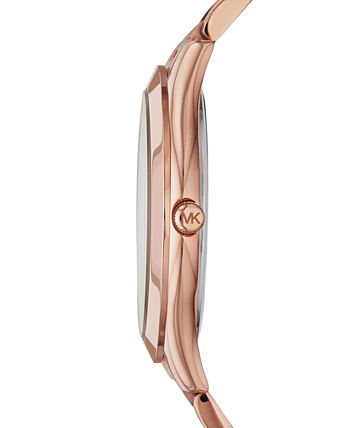 Michael Kors - Women's Slim Runway Rose Gold-Tone Stainless Steel Bracelet Watch 42mm MK3197