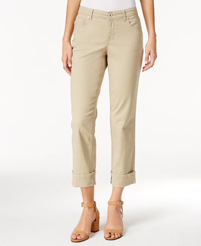 Style & Co Petite Curvy-Fit Capri Jeans, Only at Macy's - Jeans - Women ...