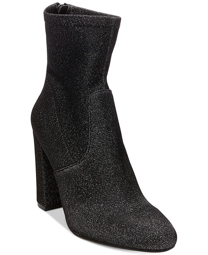 Steve Madden Brisk Block Heel Sock Booties Macy s
