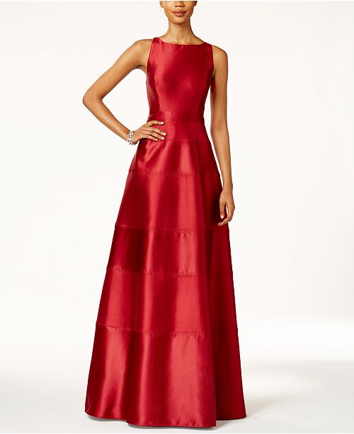 adrianna papell satin gown