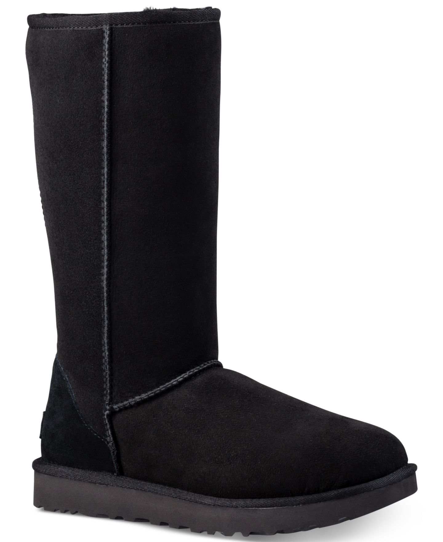 Женские ботинки UGG® Classic Round Toe II Tall, цвет: Чёрный — фото 1