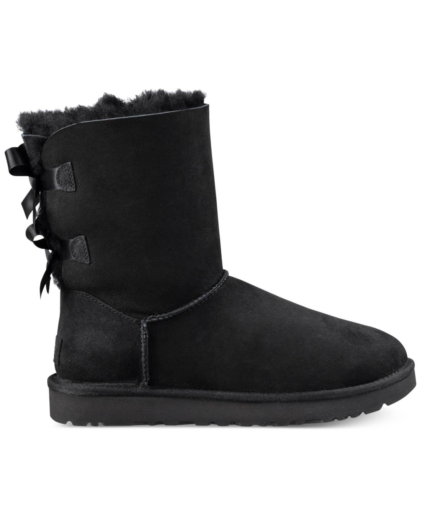Женские ботинки UGG® Bailey Bow II, цвет: Чёрный — фото 2