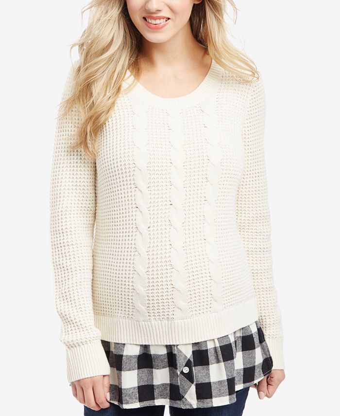Motherhood Maternity CableKnit Sweater Macy's