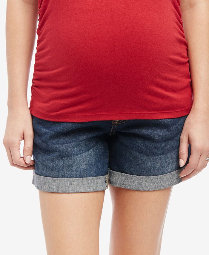 Motherhood Maternity Cuffed Denim Shorts Macy's