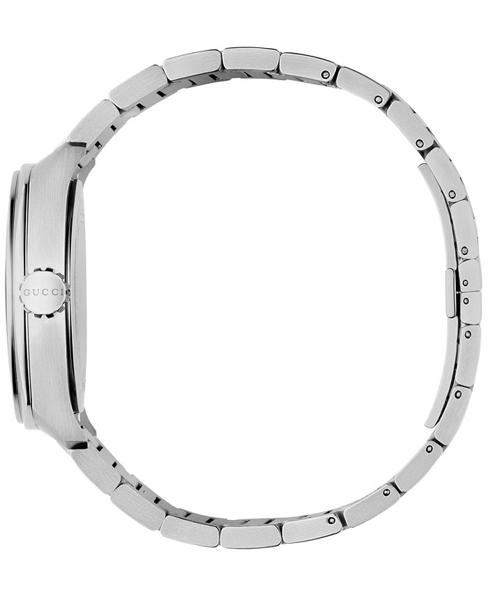 Gucci Men's Swiss GG2570 Stainless Steel Bracelet Watch 44mm YA142201 ...