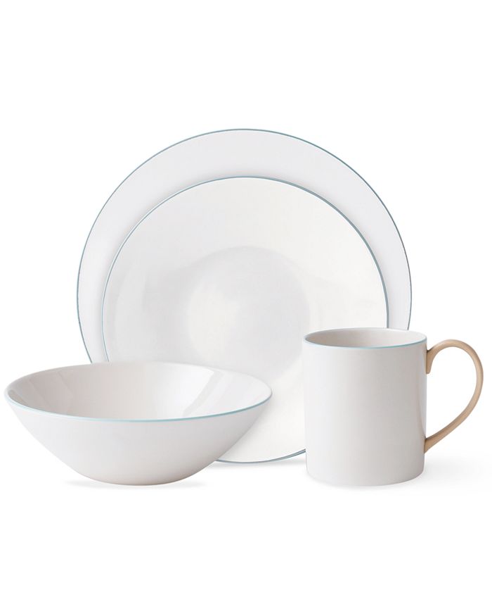 Wedgwood - Dinnerware, Nature's Canvas Limestone 4 Piece Place Setting
