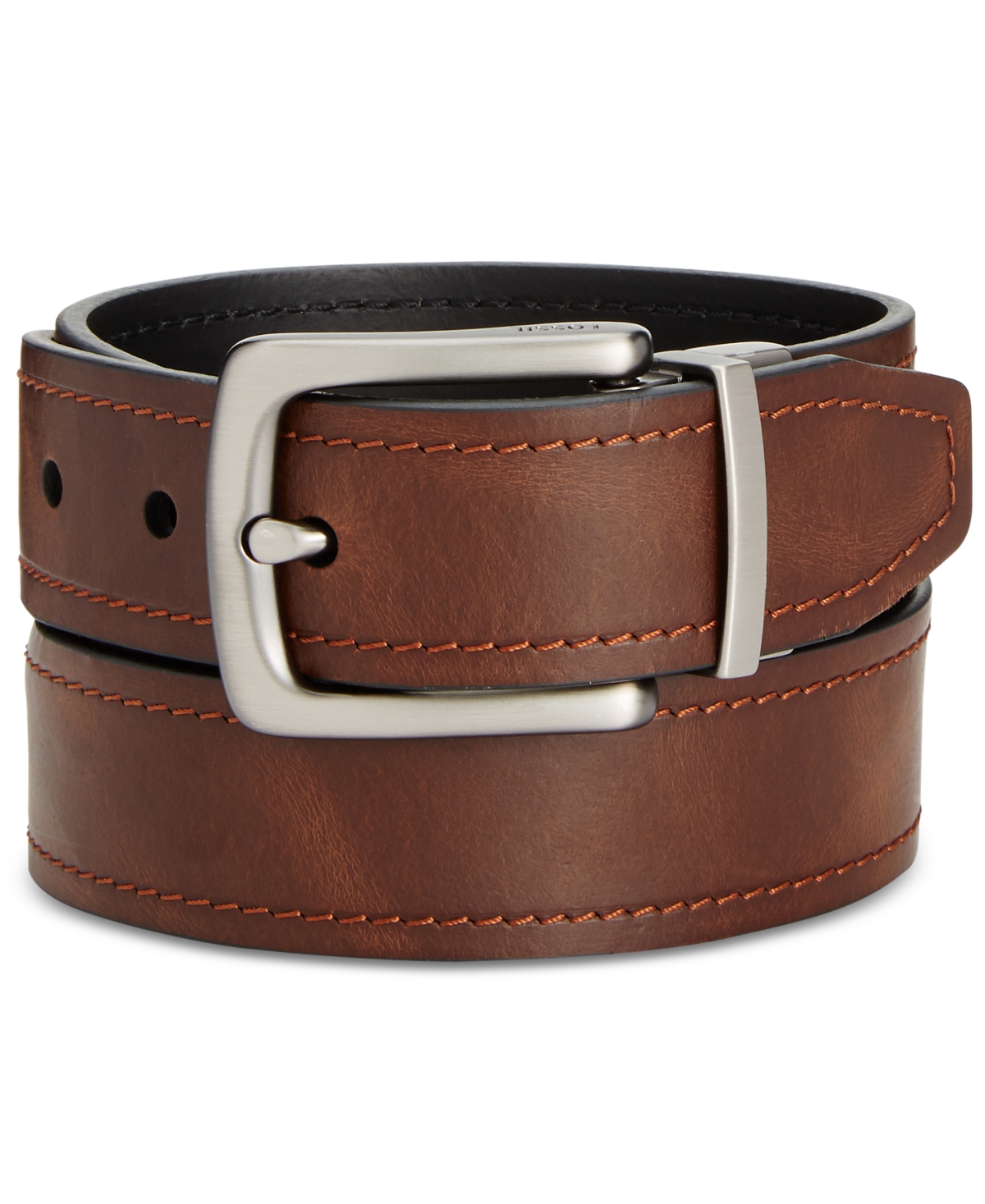 Parker Reversible Leather Belt - Brown/Black