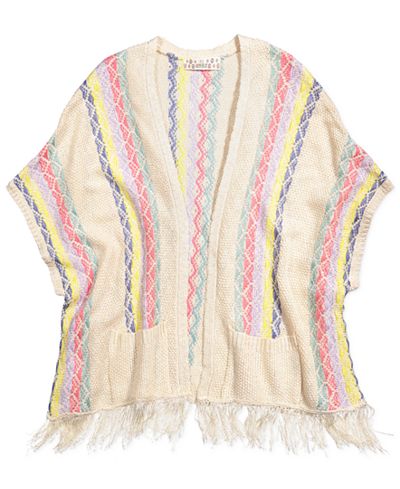 Pink Republic Hemlock Poncho Cardigan, Big Girls (7-16)