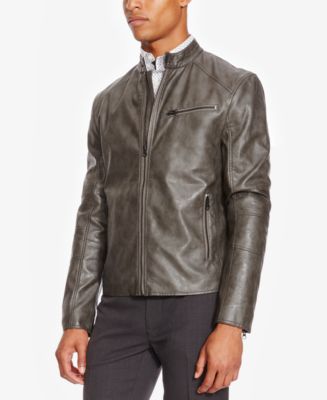 Purchases KENNETH COLE Moto Style Leather Jacket