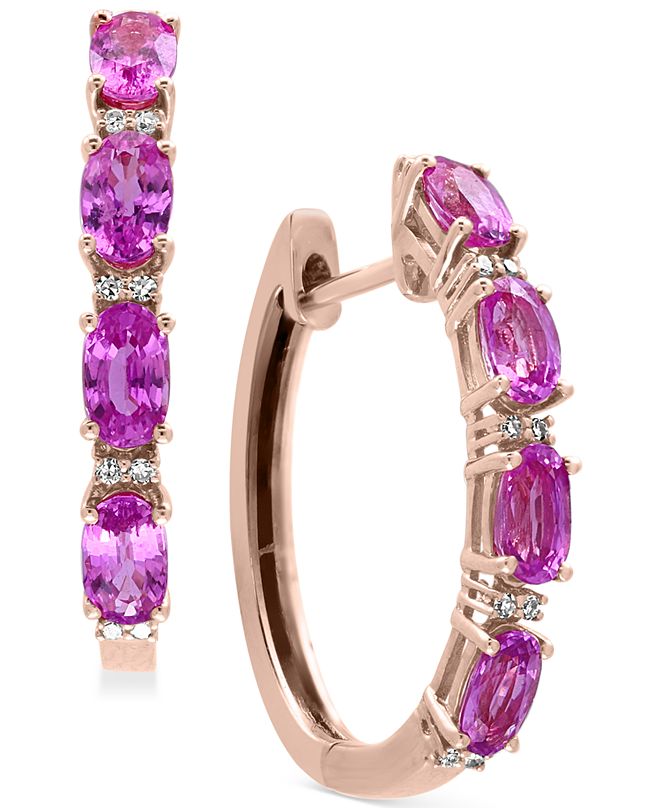 EFFY Collection EFFY® Pink Sapphire (2-1/2 ct. t.w.) and Diamond Accent ...