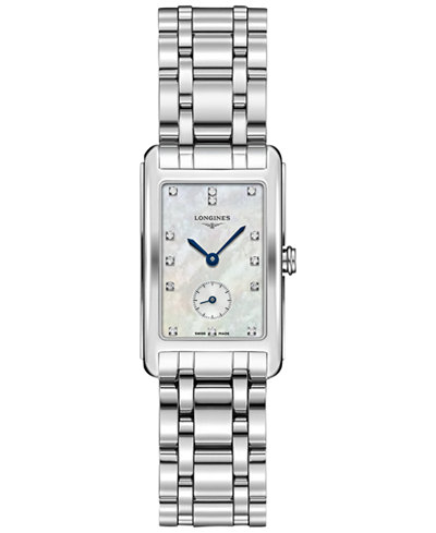 Longines Women's Swiss Dolcevita Stainless Steel Bracelet Watch 23x37mm L55124876