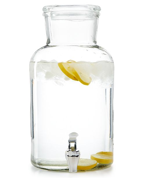 The Cellar Glass Beverage Dispenser With Lid Created For Macy S Reviews Serveware Dining Macy S