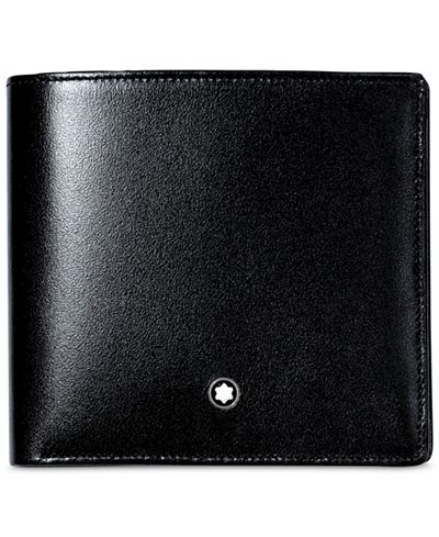 Montblanc Men's Black Leather Meisterstück Wallet 7163