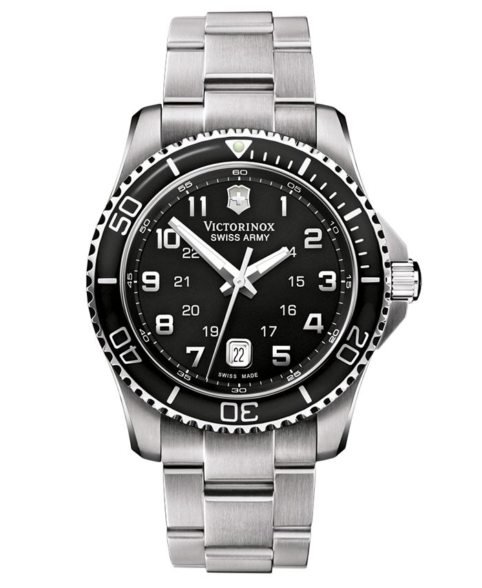 Victorinox swiss army hot sale stainless steel sapphire crystal