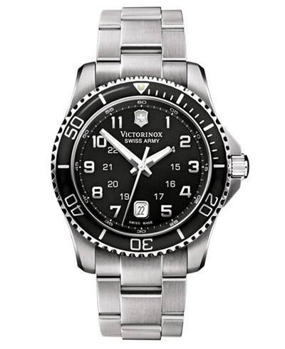 Victorinox Swiss Army Watch, Men's Maverick GS Stainless Steel Bracelet 241436