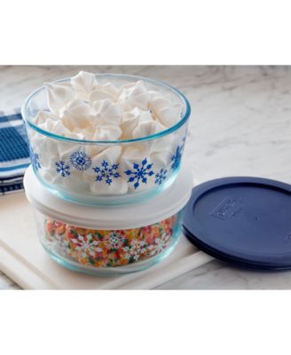 Pyrex Snowflake 4-Pc. Storage Set
