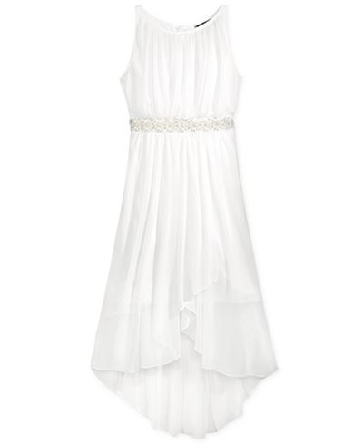 Crystal Doll Embellished Chiffon Party Dress, Big Girls (7-16)