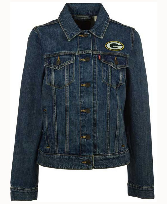 Levi's Women's Green Bay Packers Denim Trucker Jacket - Macy's