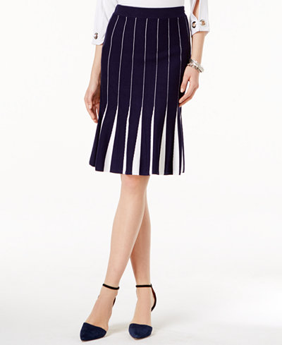 Grace Elements Pleated Sweater Skirt