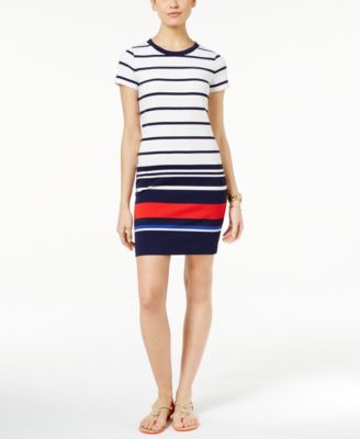MICHAEL Michael Kors Petite Border-Print Sheath Dress - Dresses ...