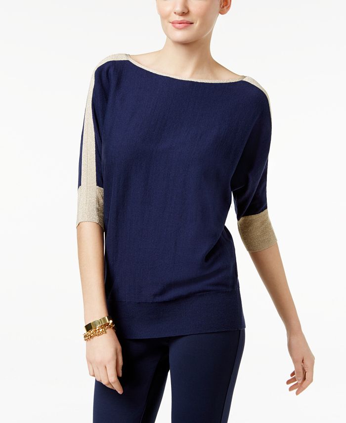 Michael kors metallic sweater cheap