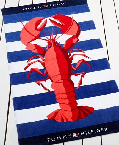 Tommy Hilfiger Lobster Cabana Beach Towel