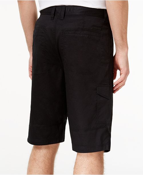 Sean John Men's Zipper Detail Pocket Flight 12.5" Stretch Shorts