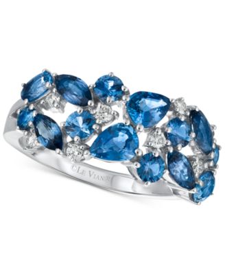 Le Vian - Sapphire (2-1/5 ct. t.w.) and Diamond (1/7 ct. t.w.) Ring in 14k White Gold